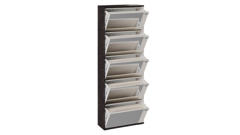 Тумба для Обуви Модерн тип 9 Венге Цаво/Дуб Молочный (Ш-600 мм x В-1656 мм x Г-230 мм)